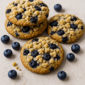 Blaubeer-Crumb-Cookies